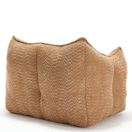 Chenille Bean Bag Chair Soft Foam Living Room Seating - Omega Lifestyles