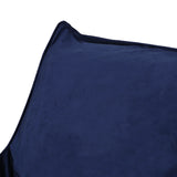 Oversized Velvet 2-Seater Foam Filled Bean Bag Chair - Omega Lifestyles