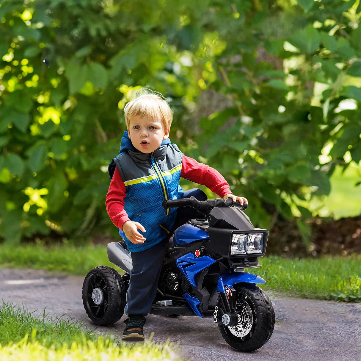 Battery-Operated Kids Electric Ride-On Motorcycle Toy - Omega Lifestyles