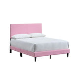 Full Upholstered Pink Adjustable Headboard Bed Frame Full - Omega Lifestyles