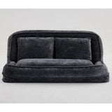 Adjustable 5-Position Medium-Soft Chenille Loveseat Sofa - Omega Lifestyles