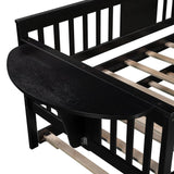 Twin Solid Wood Daybed With Trundle Espresso - Omega Lifestyles