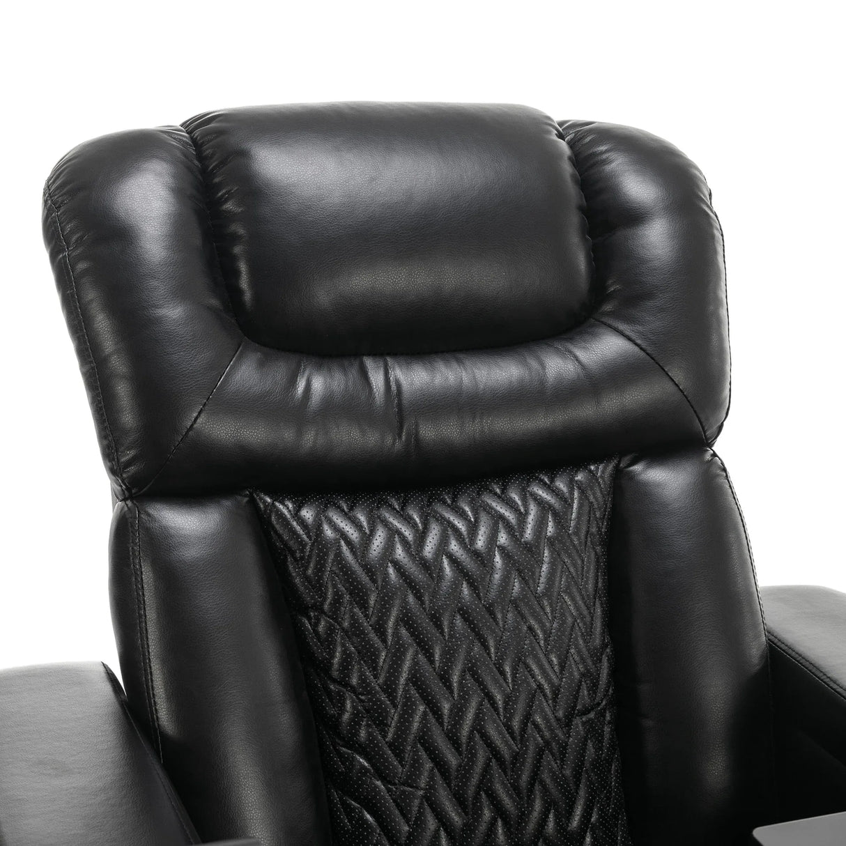 Power Reclining PU Leather Home Theater Recliner Chair - Omega Lifestyles