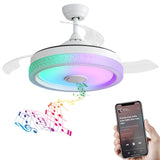 42-Inch Modern RGB Remote Control Ceiling Fan