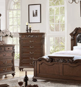 Traditional Antique Cherry Walnut Chest Of Drawers Furniture - Omega Lifestyles