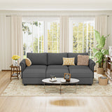 Modular 6-Seater Memory Foam Polyester Sectional Sofa - Omega Lifestyles