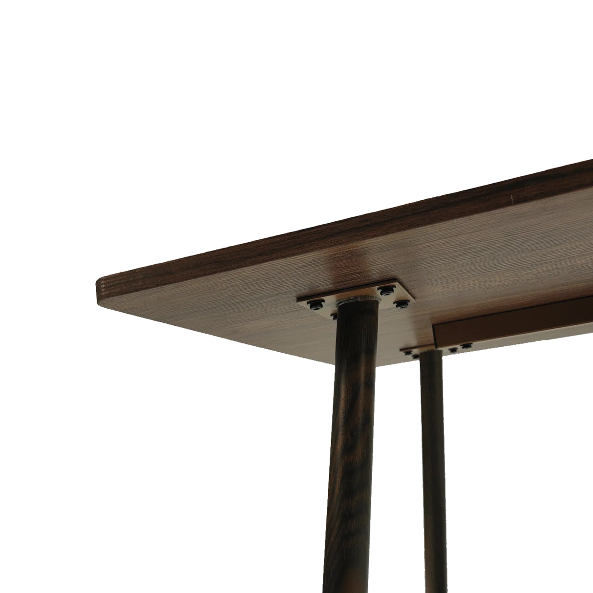 Modern Walnut MDF Dining Table Seats 4 - Omega Lifestyles