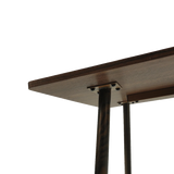 Modern Walnut MDF Dining Table Seats 4 - Omega Lifestyles