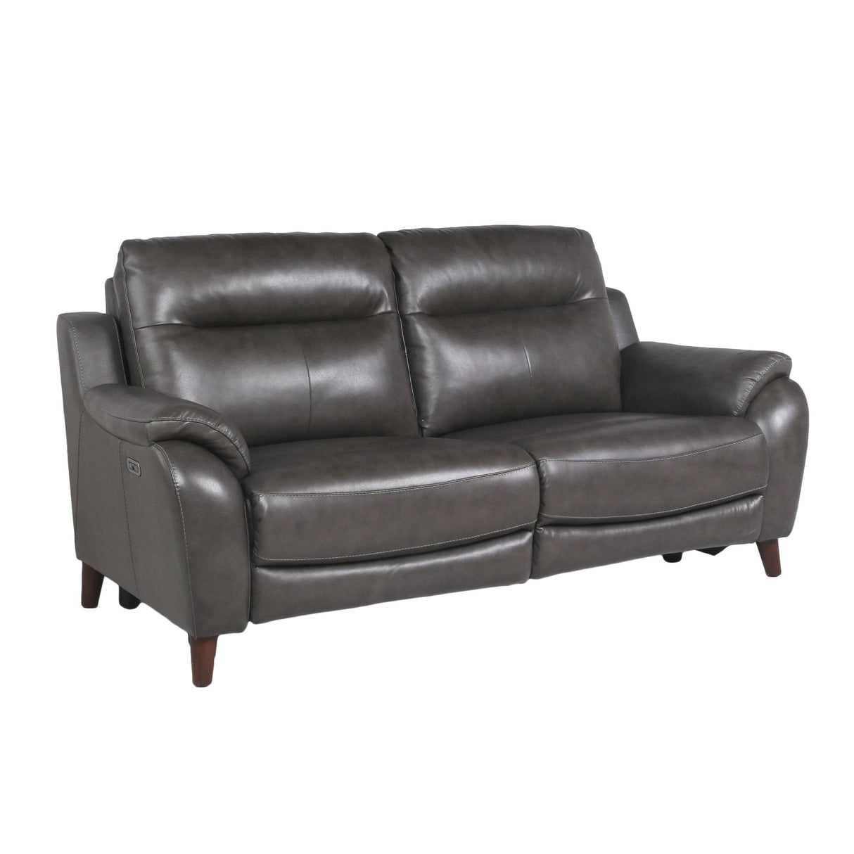 Top Grain Leather Reclining Power Sofa With Footrest Headrest - Omega Lifestyles