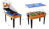 5-In-1 Multi-Game Table With Billiards Foosball Basketball - Omega Lifestyles