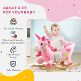 Plush Pink Toddler Rocking Unicorn With 32 Songs - Omega Lifestyles
