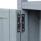 Farmhouse Solid Fir Wood Outdoor Kitchen Island Cart - Omega Lifestyles