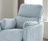 Contemporary Sky Blue Power Recliner Glider Swivel Chair - Omega Lifestyles