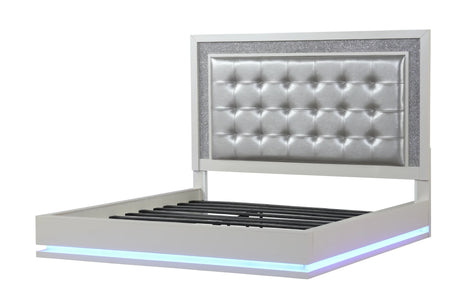 Queen Size Contemporary Wood LED Bed Frame - Omega Lifestyles