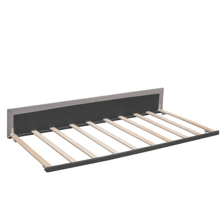 Upholstered Platform Bed With Drawers And Twin XL Trundle - Omega Lifestyles