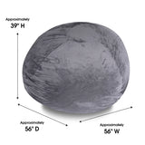 Minky Velvet Memory Foam Bean Bag Chair - Omega Lifestyles