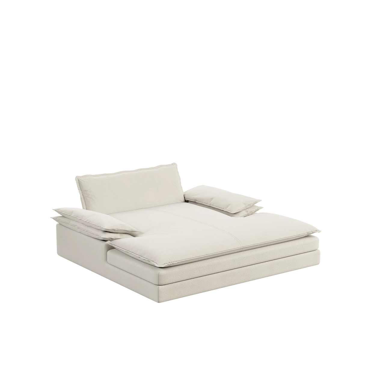 Modern Oversized Chenille Lounge Chair With Wide Armrests - Omega Lifestyles