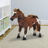 Plush Sound-Making Ride-On Horse Toddler Toy - Omega Lifestyles