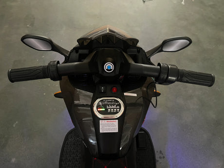 12V Kids Ride-On Motorcycle With PU Seat Training Wheels - Omega Lifestyles