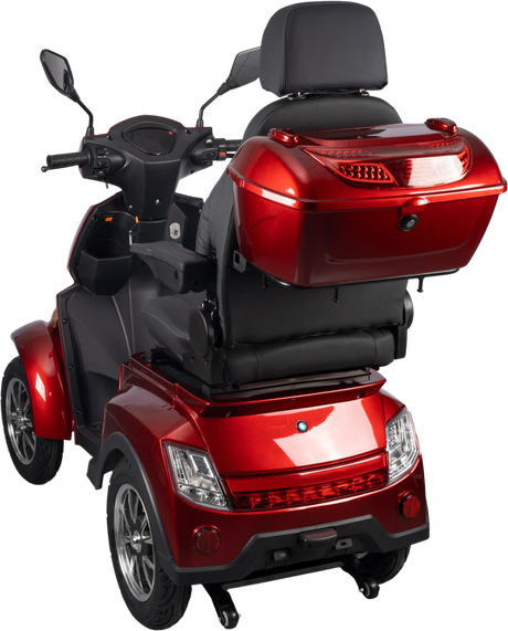 Heavy Duty 4 Wheel Red Mobility Scooter - Omega Lifestyles