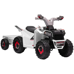 Kids Electric ATV Ride-On With Cargo Trailer - Omega Lifestyles