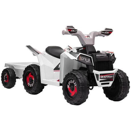 Kids Electric ATV Ride-On With Cargo Trailer - Omega Lifestyles