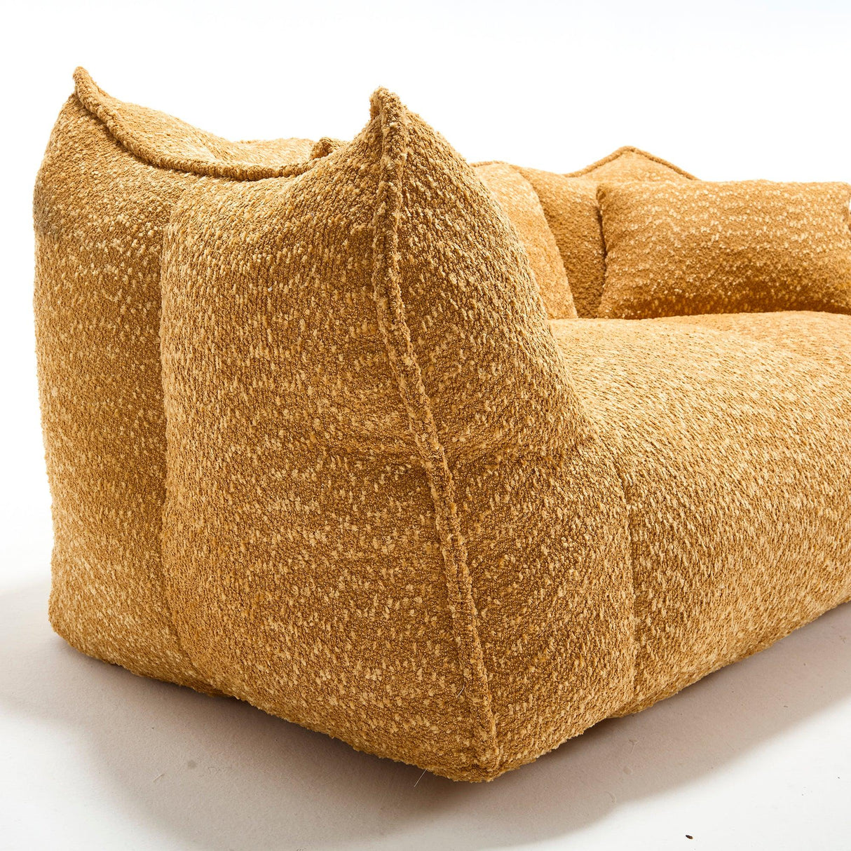 Chenille Dual Bean Bag Chair With Foam Core - Omega Lifestyles