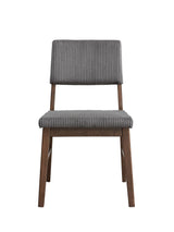 Set of 2 Scandinavian Corduroy Upholstered Side Chairs - Omega Lifestyles