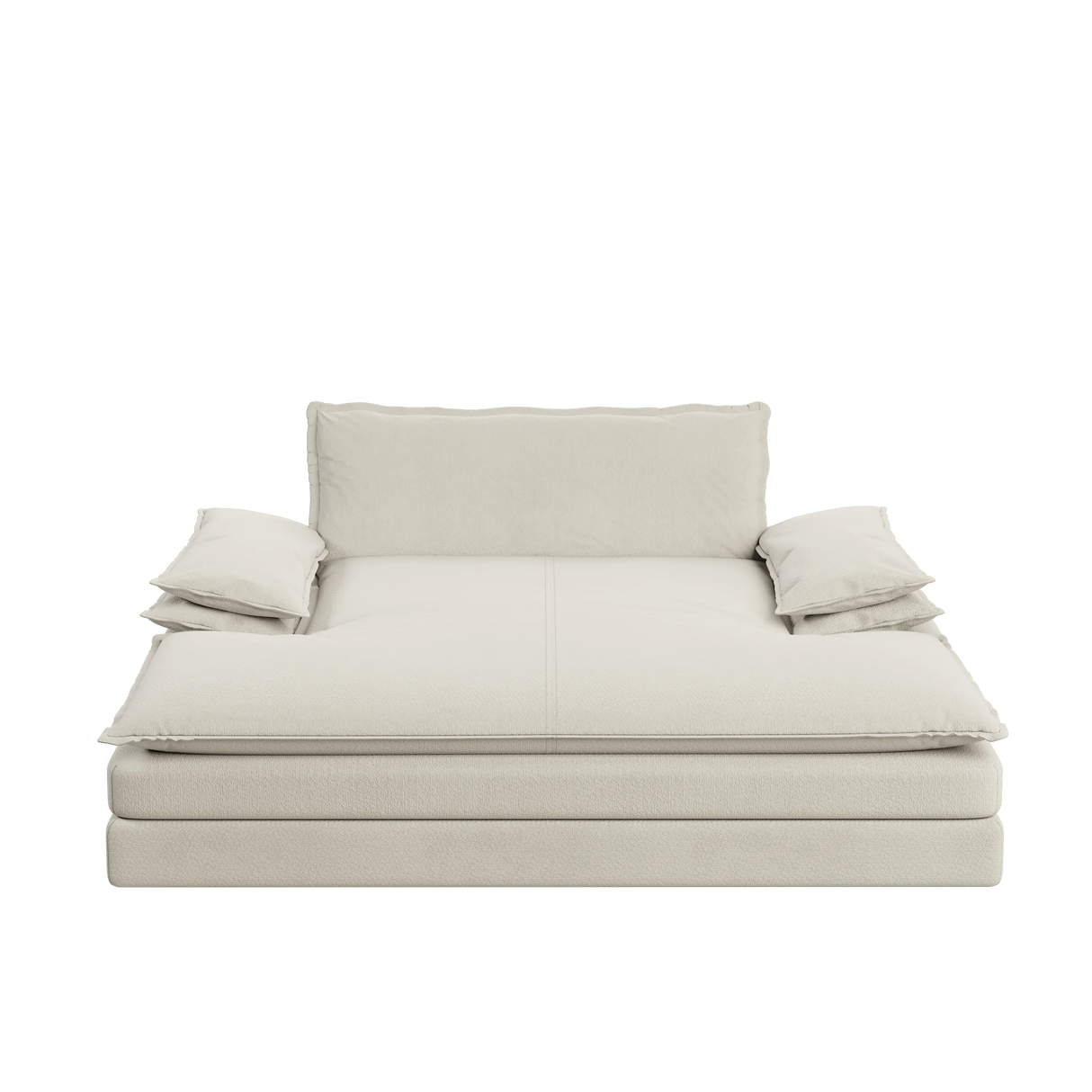 Modern Oversized Chenille Lounge Chair With Wide Armrests - Omega Lifestyles