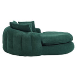 Oversized Chenille Memory Foam Bean Bag Sofa With Pillows - Omega Lifestyles