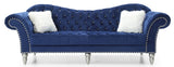 Deep Tufted Velvet Three-Seat Sofa With Nailhead Trim - Omega Lifestyles