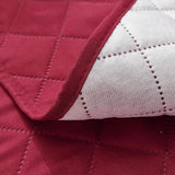 Anti-Slip Recliner Chair Cover Solid Color Quilted Seat Slipcover Anti-Wear Relax Armchair Coushion for Living Room Home