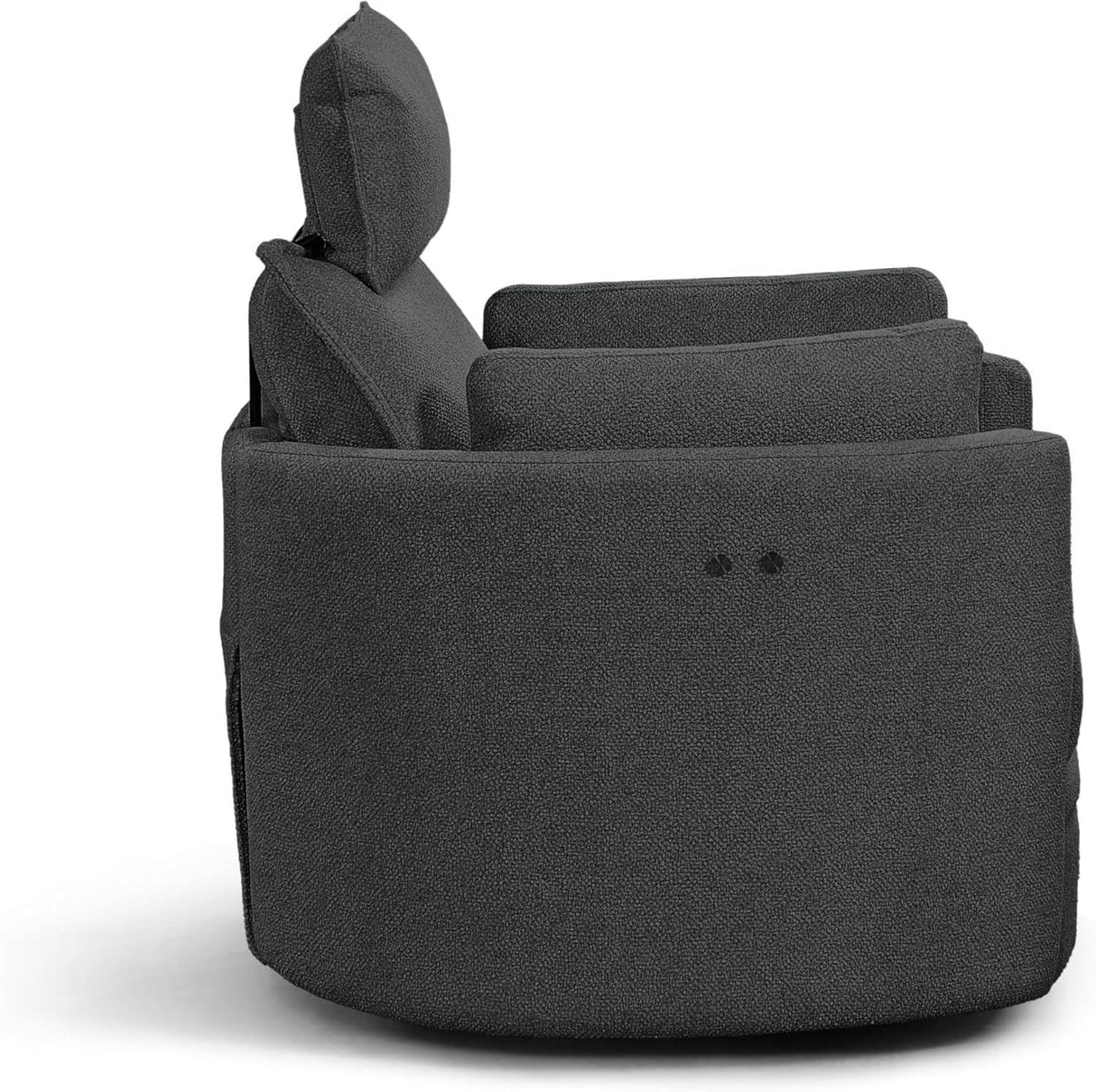 Soft Faux Leather Power Recliner With Adjustable Headrest Footrest - Omega Lifestyles