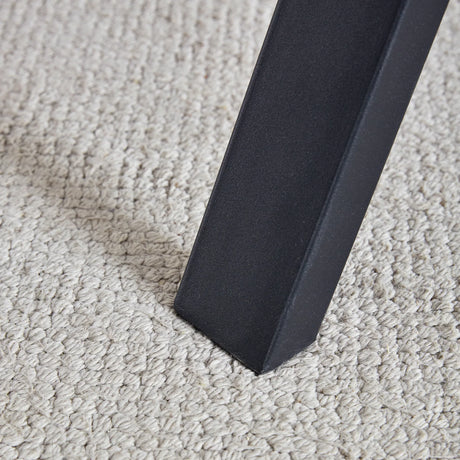 Transferred Walnut Leg Suede Backrest Dining Chair And Table Set - Omega Lifestyles