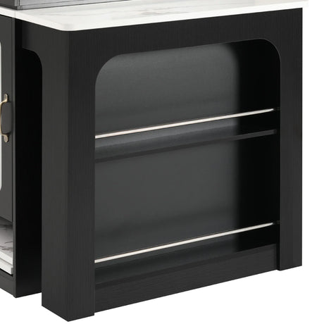 Extendable Dining Table Kitchen Island With Storage - Omega Lifestyles