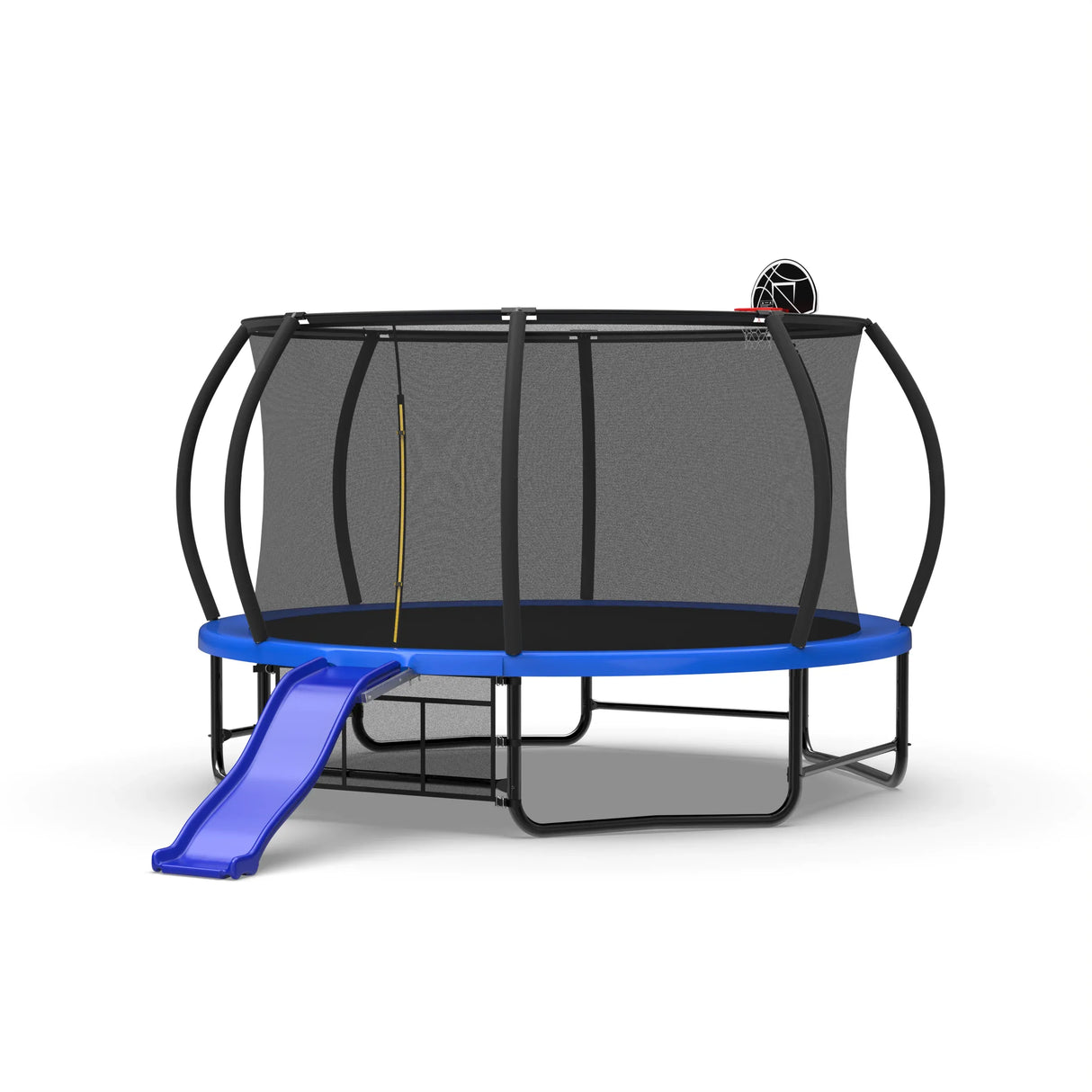Blue Plastic Trampoline Slide Attachment For 8–16FT Trampolines - Omega Lifestyles