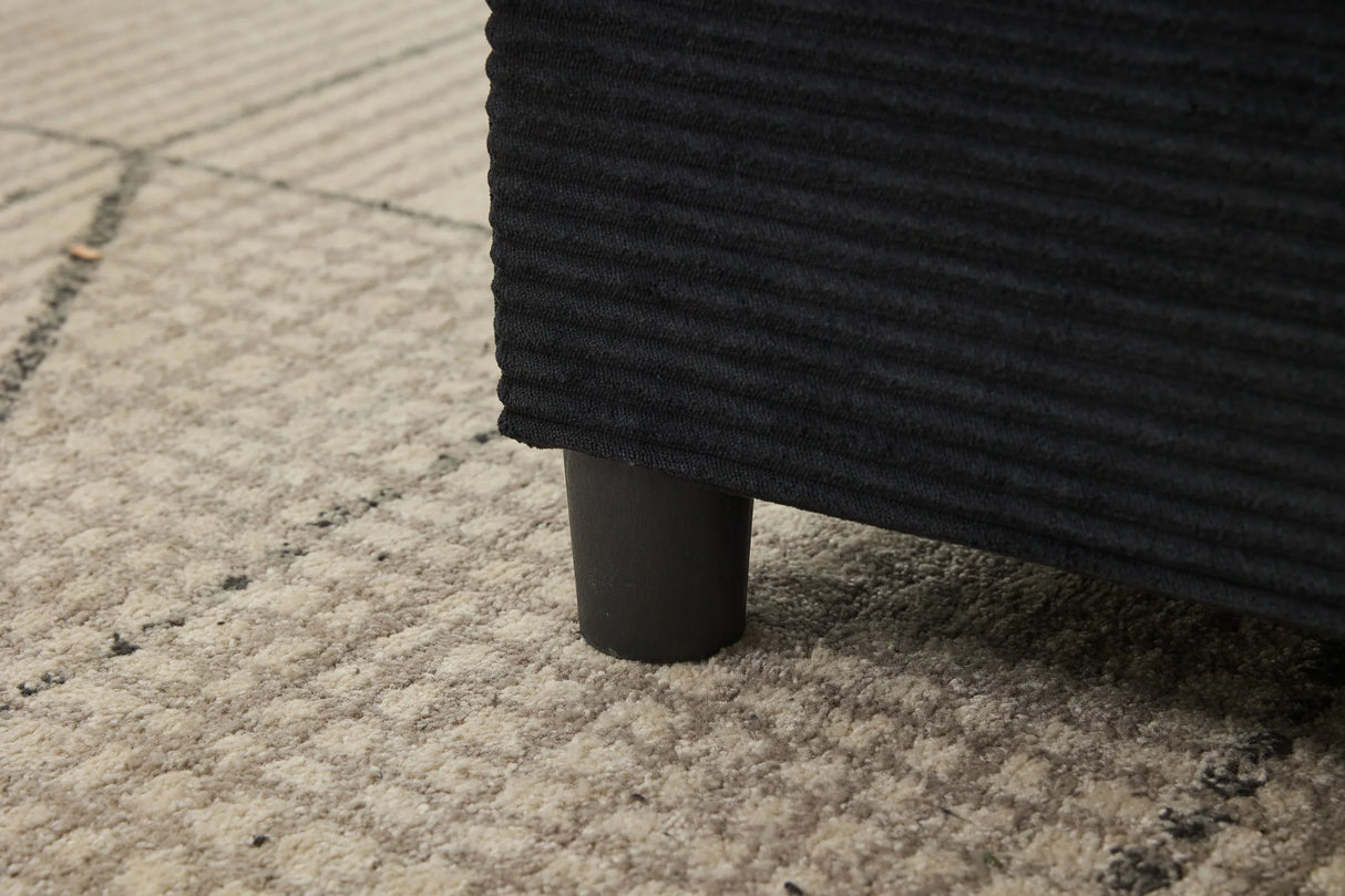 Corduroy Chaise Lounge Chair With Removable Ottoman - Omega Lifestyles