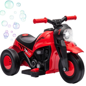 6V Red Toddler Electric Motorcycle With Bubbles Music - Omega Lifestyles