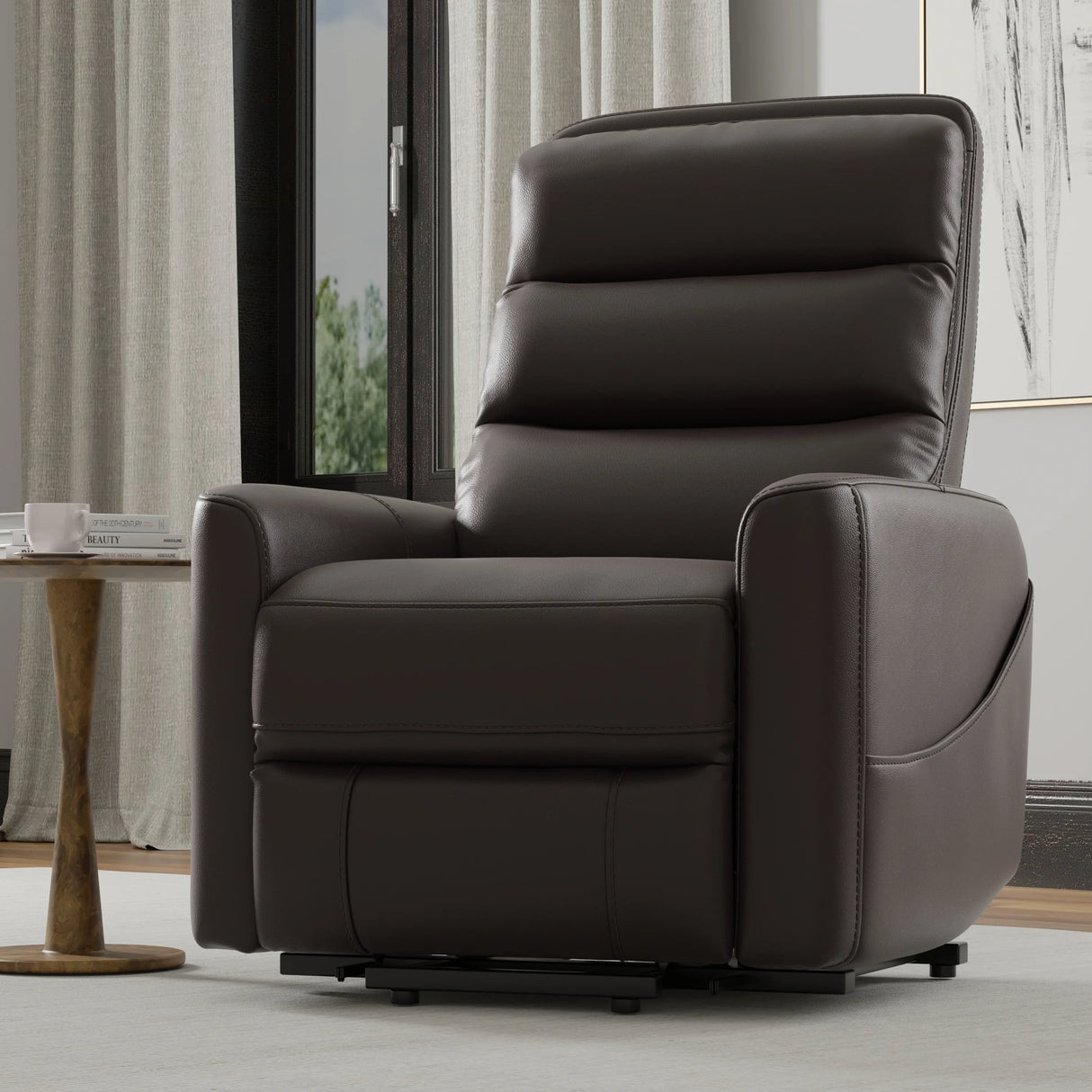 Power Lift Faux Leather Recliner Chair With USB Charging - Omega Lifestyles