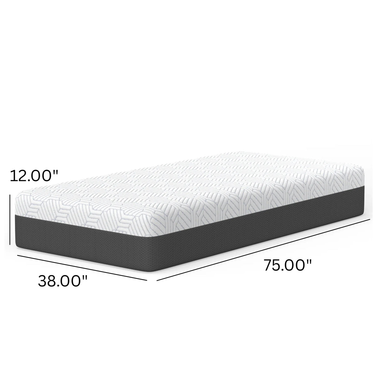 Twin Soft 12-Inch Pur Chill Cooling Memory Foam Mattress - Omega Lifestyles