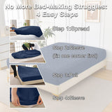 Waterproof Ultrasonic Quilted Cotton Fitted Sheet Queen - Sleep Galleria