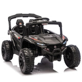 24V Kids Remote Control Black Ride On UTV - Omega Lifestyles