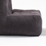 Velvet Memory Foam Bean Bag Chair With Ottoman - Omega Lifestyles
