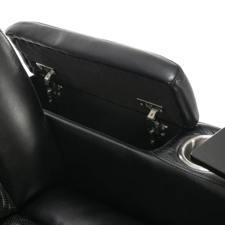 Power Reclining PU Leather Home Theater Recliner Chair - Omega Lifestyles