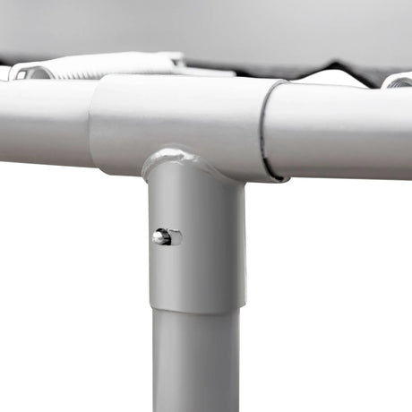 15-Inch Galvanized Steel Frame Safety Trampoline With Hoop - Omega Lifestyles