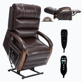 Power Lift Recliner Chair Faux Leather Massage Heat - Omega Lifestyles