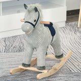 Plush Kids Rocking Horse With Realistic Sounds - Omega Lifestyles
