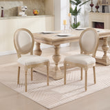 French Country Upholstered Dining Chairs Set of 2