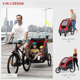Foldable Aluminum Kids Bike Trailer Jogger Stroller - Omega Lifestyles