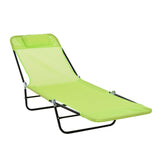 Outdoor Folding Adjustable Reclining Pool Lounge Chair